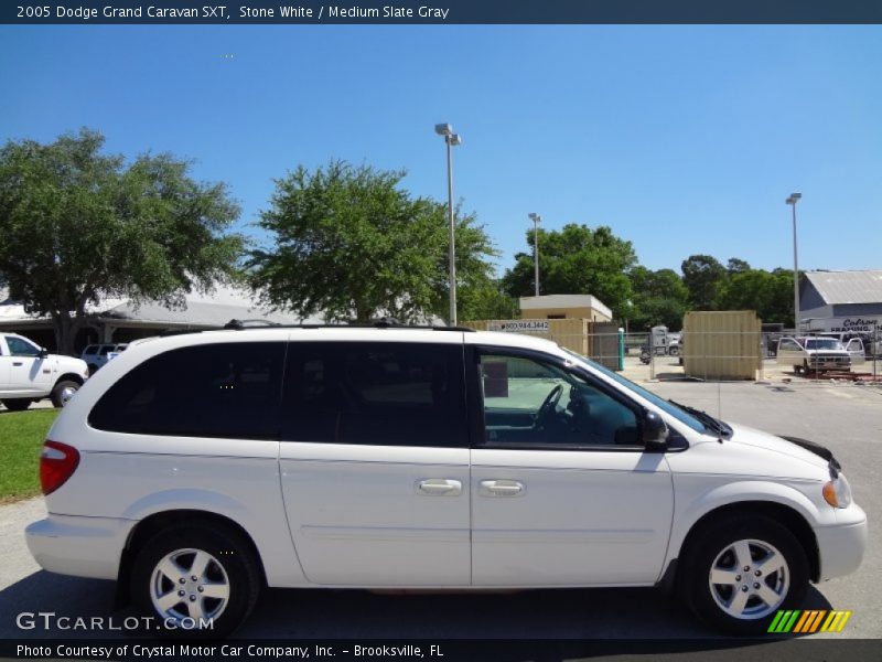 Stone White / Medium Slate Gray 2005 Dodge Grand Caravan SXT