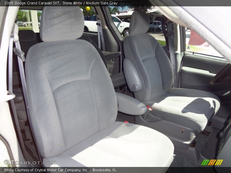 Stone White / Medium Slate Gray 2005 Dodge Grand Caravan SXT