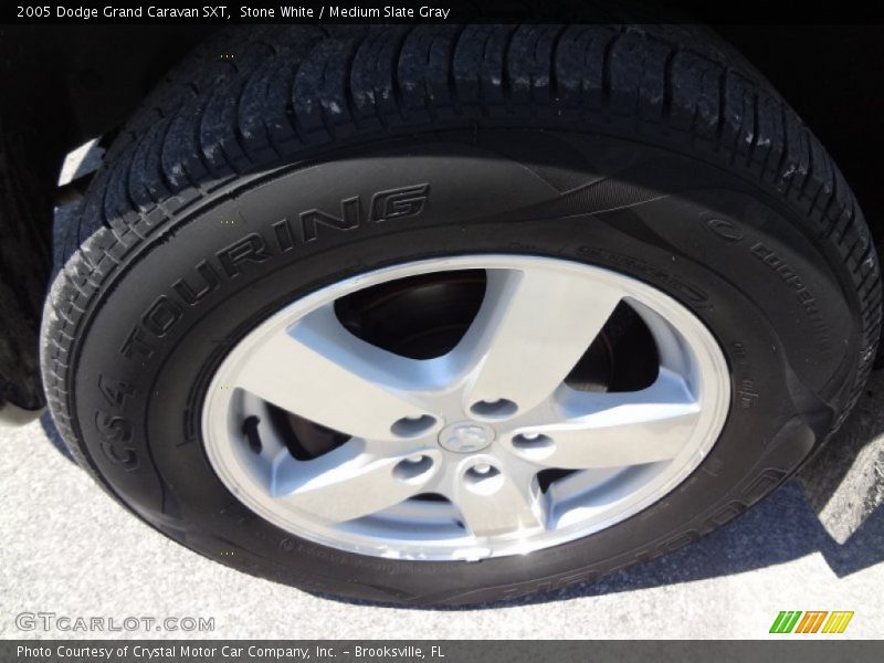 Stone White / Medium Slate Gray 2005 Dodge Grand Caravan SXT