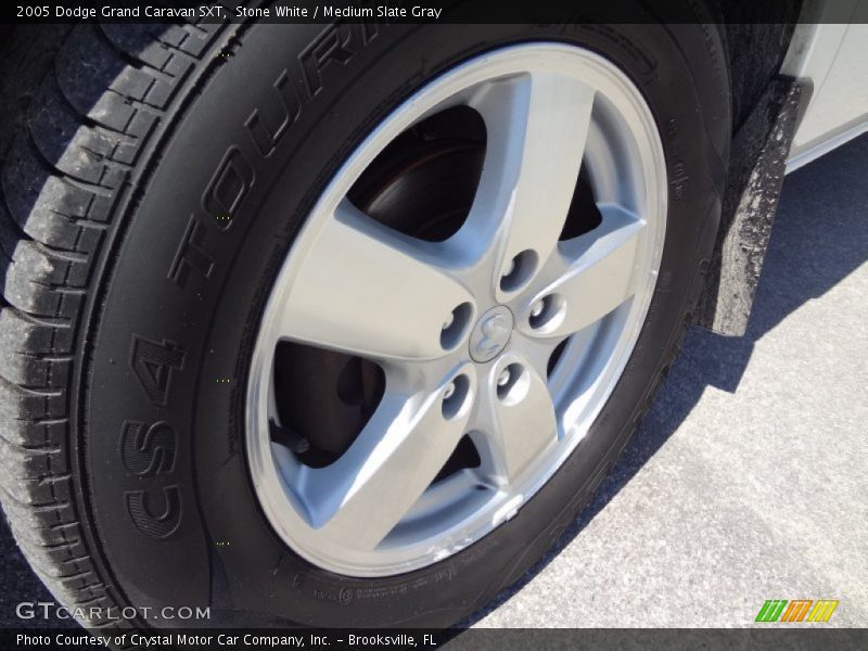 Stone White / Medium Slate Gray 2005 Dodge Grand Caravan SXT