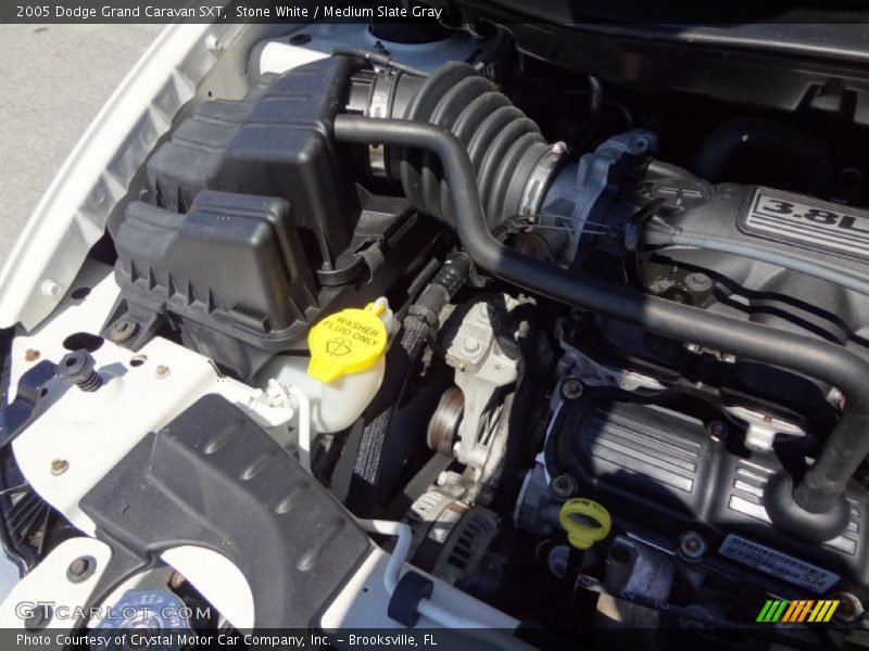 Stone White / Medium Slate Gray 2005 Dodge Grand Caravan SXT