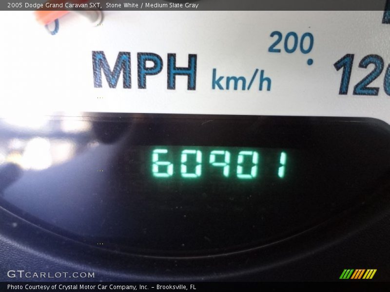 Stone White / Medium Slate Gray 2005 Dodge Grand Caravan SXT