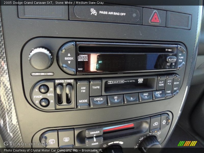 Stone White / Medium Slate Gray 2005 Dodge Grand Caravan SXT