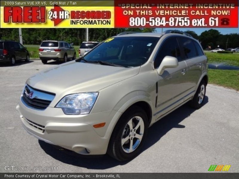 Gold Mist / Tan 2009 Saturn VUE XR V6