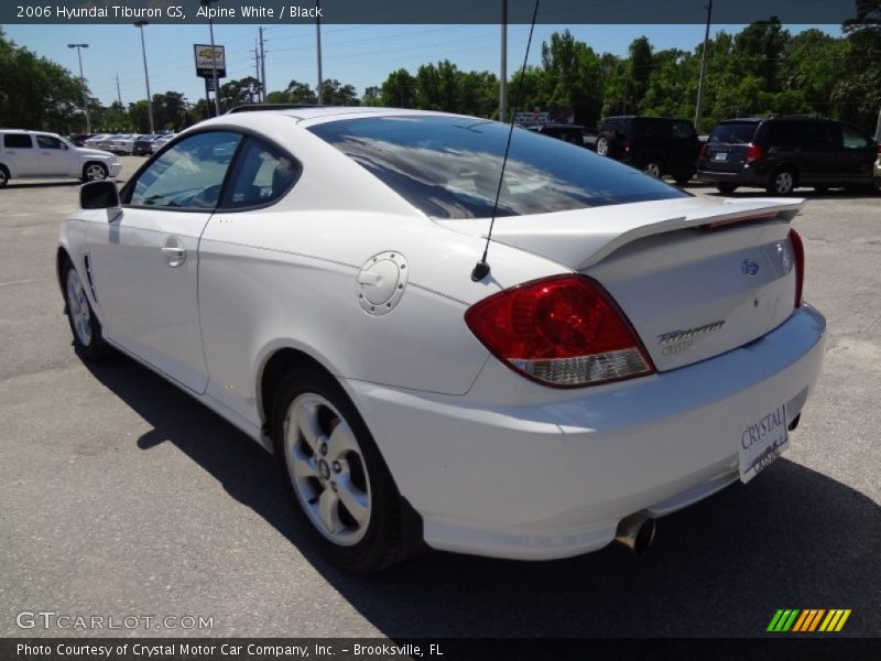 Alpine White / Black 2006 Hyundai Tiburon GS