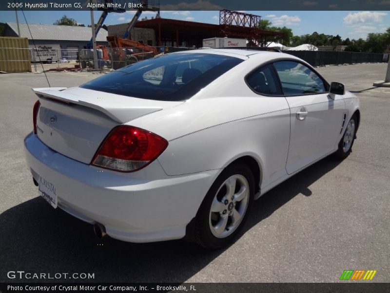Alpine White / Black 2006 Hyundai Tiburon GS