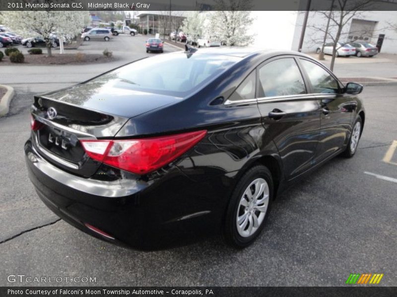 Midnight Black / Gray 2011 Hyundai Sonata GLS