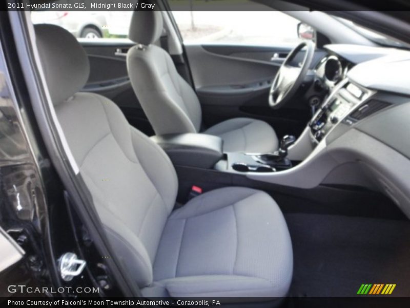 Midnight Black / Gray 2011 Hyundai Sonata GLS
