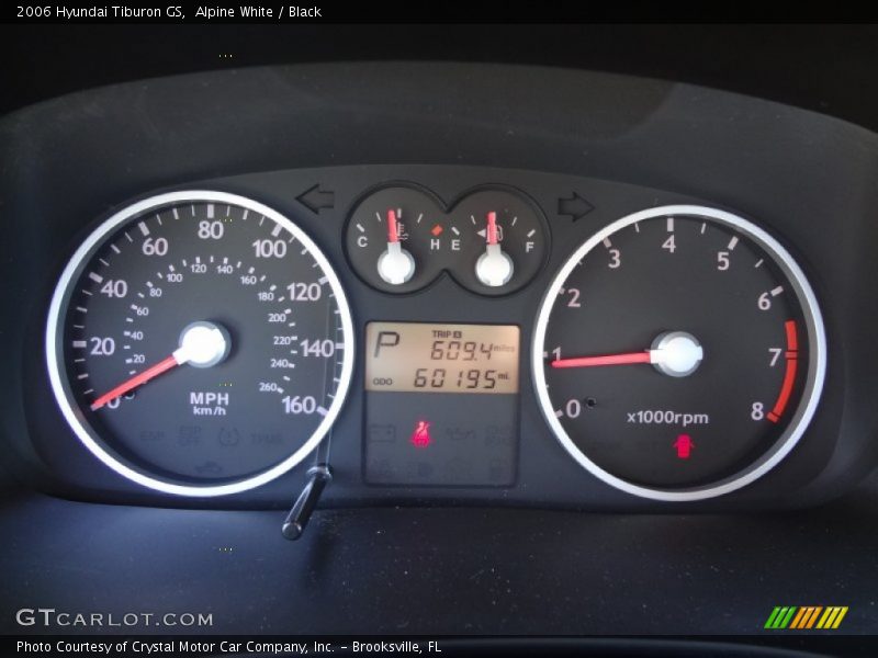 Alpine White / Black 2006 Hyundai Tiburon GS