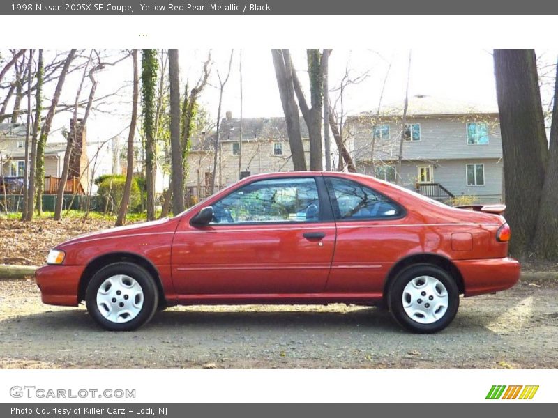 Yellow Red Pearl Metallic / Black 1998 Nissan 200SX SE Coupe