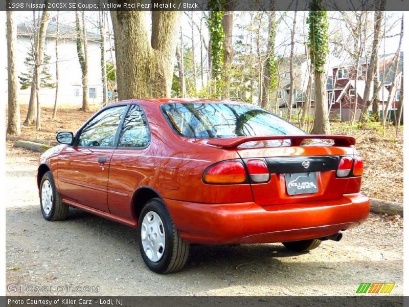 Yellow Red Pearl Metallic / Black 1998 Nissan 200SX SE Coupe