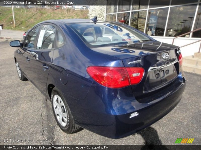 Regatta Blue / Gray 2010 Hyundai Elantra GLS