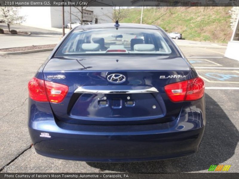 Regatta Blue / Gray 2010 Hyundai Elantra GLS
