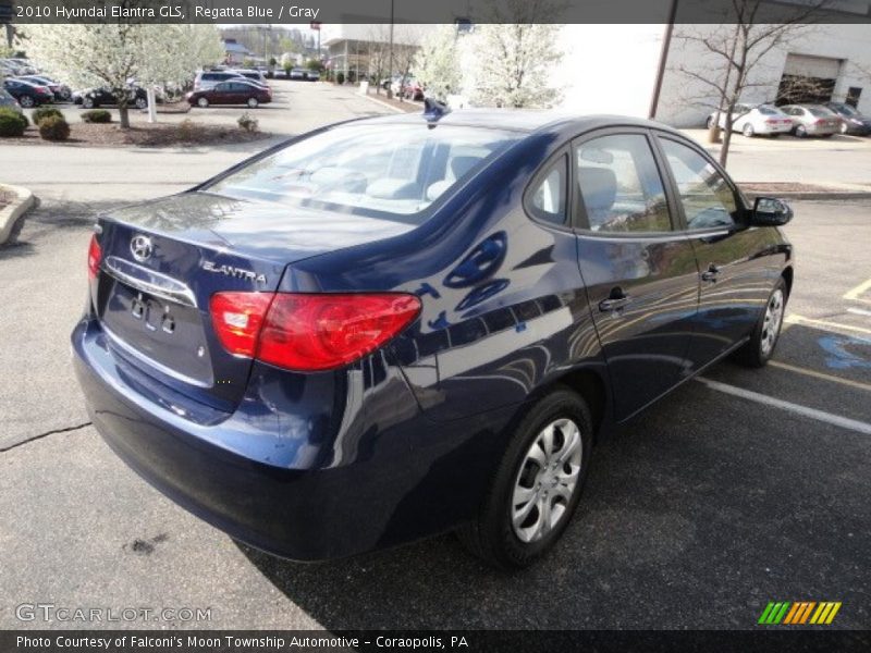 Regatta Blue / Gray 2010 Hyundai Elantra GLS