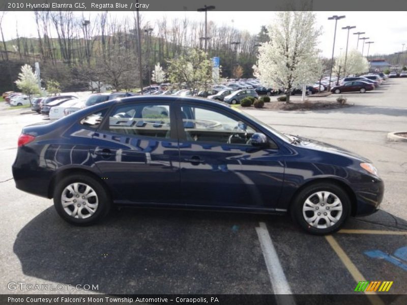 Regatta Blue / Gray 2010 Hyundai Elantra GLS