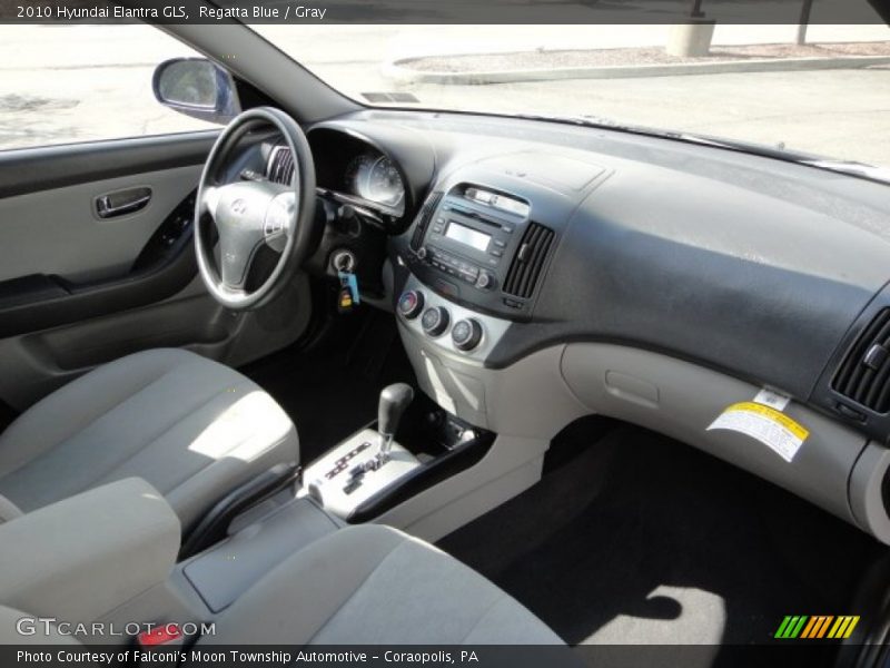 Regatta Blue / Gray 2010 Hyundai Elantra GLS