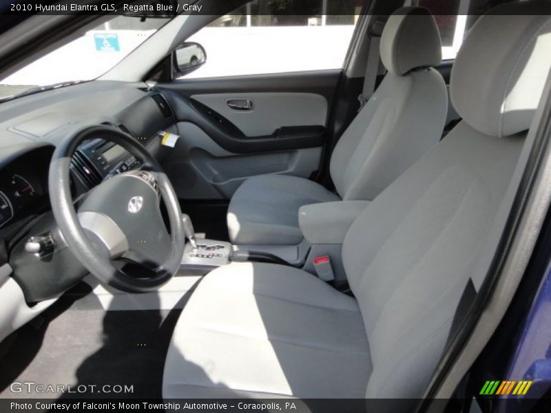 Regatta Blue / Gray 2010 Hyundai Elantra GLS