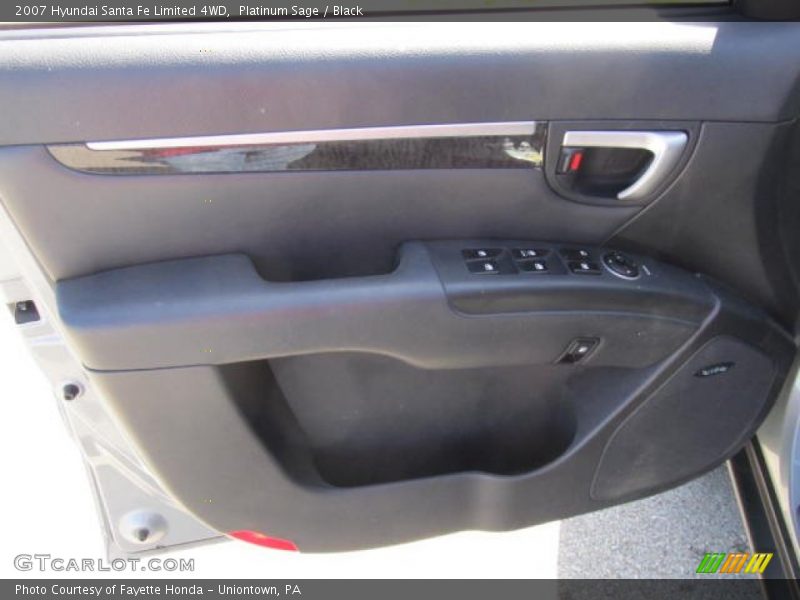 Platinum Sage / Black 2007 Hyundai Santa Fe Limited 4WD