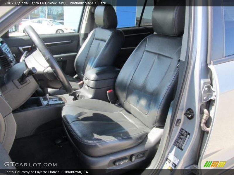 Platinum Sage / Black 2007 Hyundai Santa Fe Limited 4WD