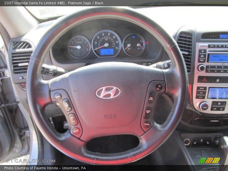 Platinum Sage / Black 2007 Hyundai Santa Fe Limited 4WD