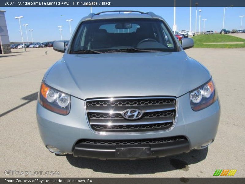 Platinum Sage / Black 2007 Hyundai Santa Fe Limited 4WD
