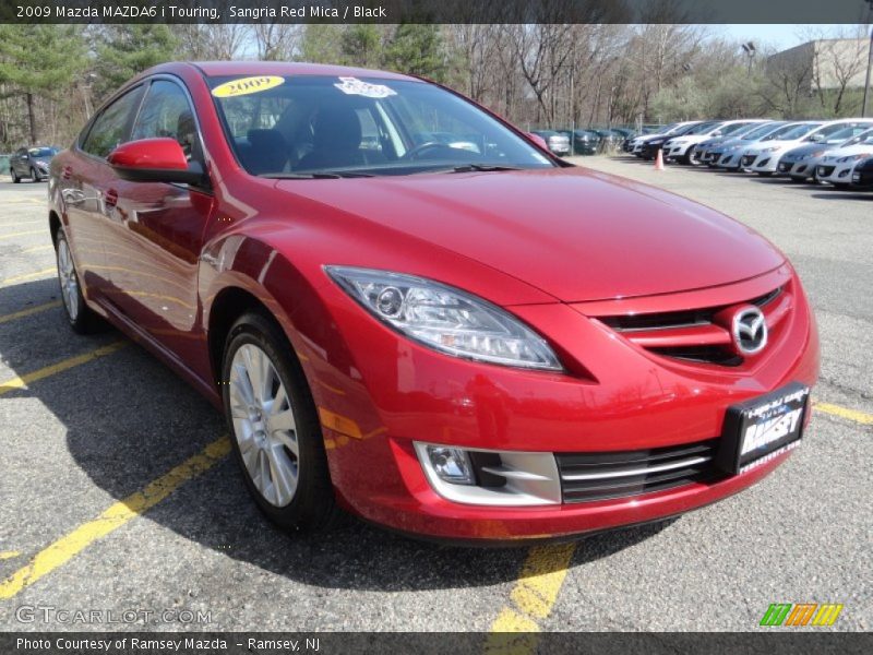 Sangria Red Mica / Black 2009 Mazda MAZDA6 i Touring