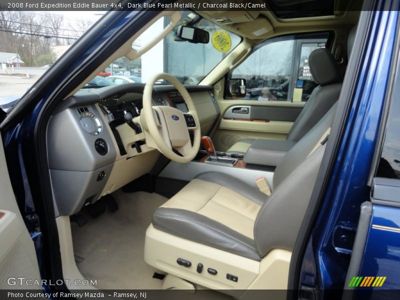 Dark Blue Pearl Metallic / Charcoal Black/Camel 2008 Ford Expedition Eddie Bauer 4x4