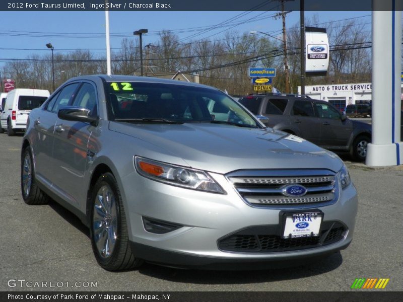 Ingot Silver / Charcoal Black 2012 Ford Taurus Limited