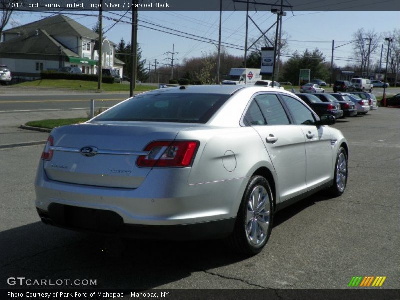 Ingot Silver / Charcoal Black 2012 Ford Taurus Limited