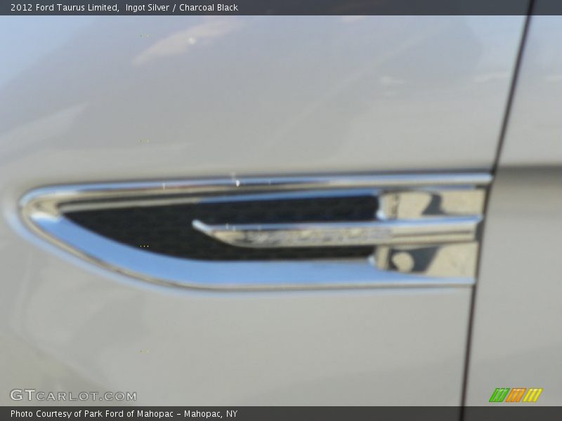 Ingot Silver / Charcoal Black 2012 Ford Taurus Limited