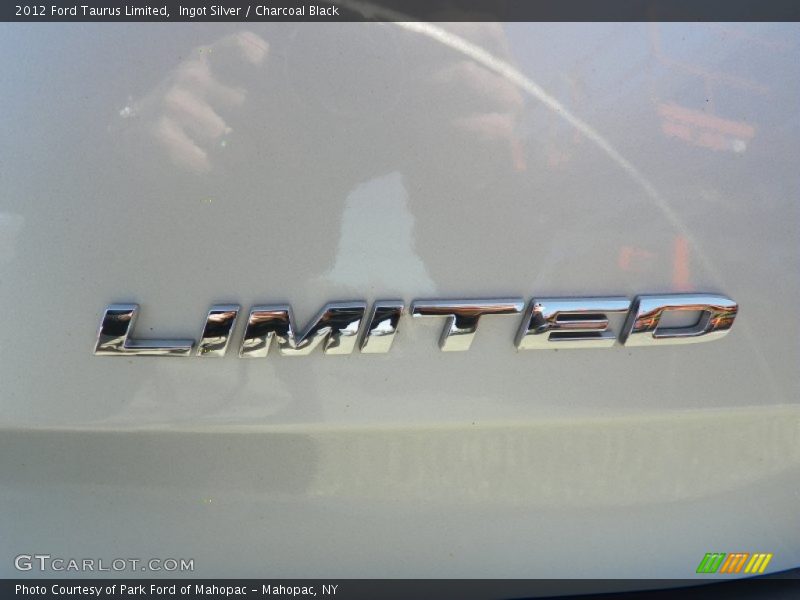 Ingot Silver / Charcoal Black 2012 Ford Taurus Limited