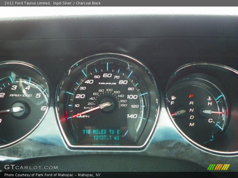 Ingot Silver / Charcoal Black 2012 Ford Taurus Limited