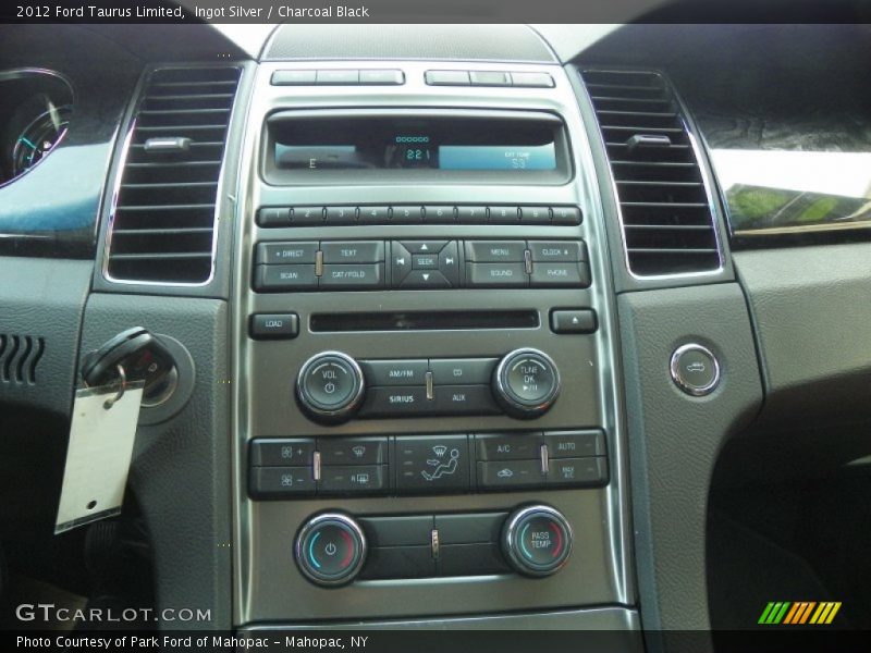 Ingot Silver / Charcoal Black 2012 Ford Taurus Limited
