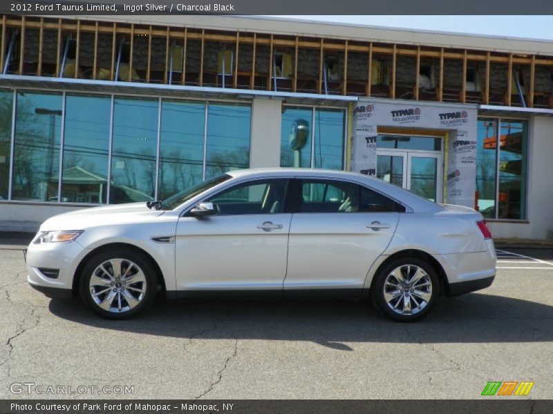 Ingot Silver / Charcoal Black 2012 Ford Taurus Limited