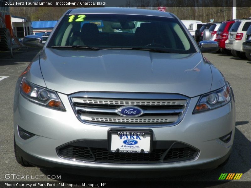 Ingot Silver / Charcoal Black 2012 Ford Taurus Limited
