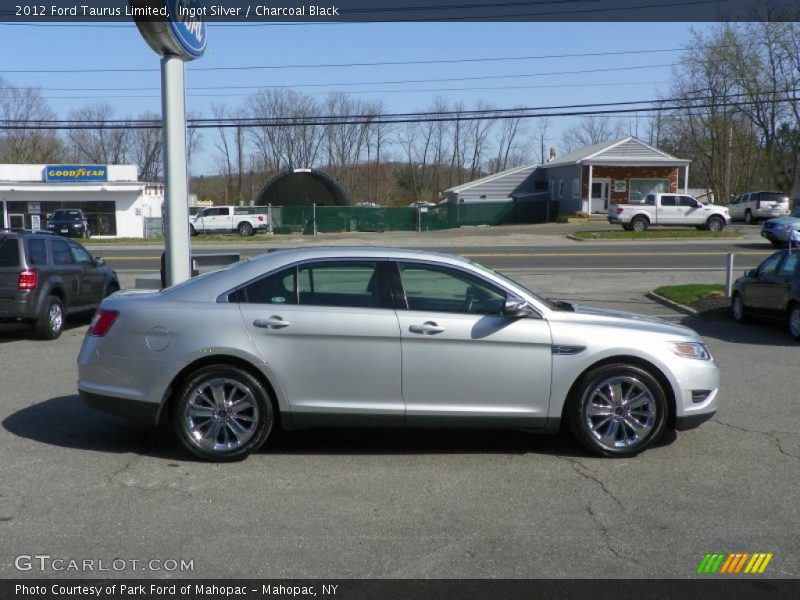 Ingot Silver / Charcoal Black 2012 Ford Taurus Limited