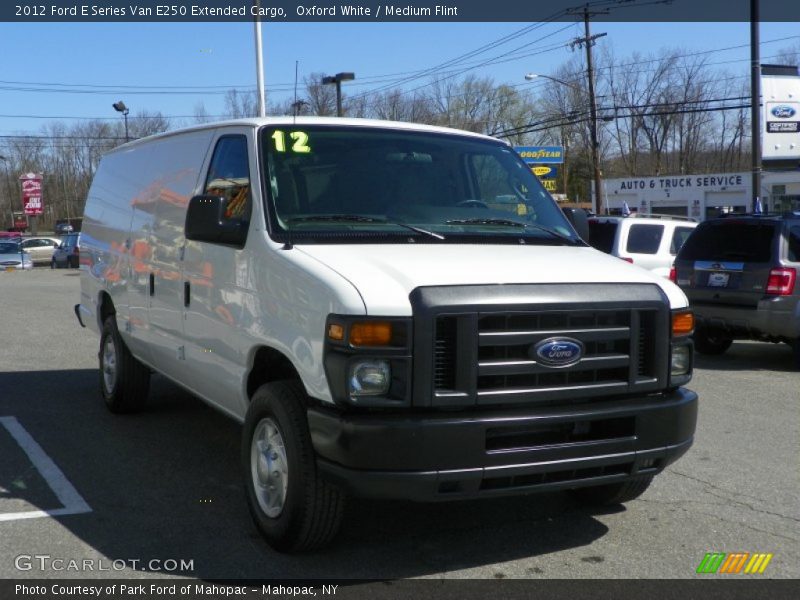 Oxford White / Medium Flint 2012 Ford E Series Van E250 Extended Cargo