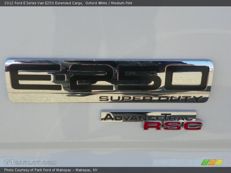 Oxford White / Medium Flint 2012 Ford E Series Van E250 Extended Cargo