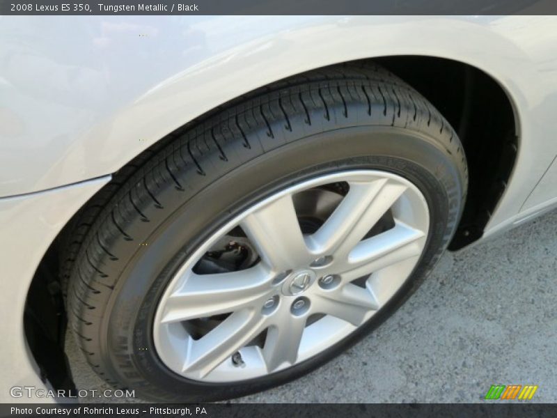 Tungsten Metallic / Black 2008 Lexus ES 350