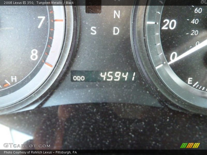 Tungsten Metallic / Black 2008 Lexus ES 350