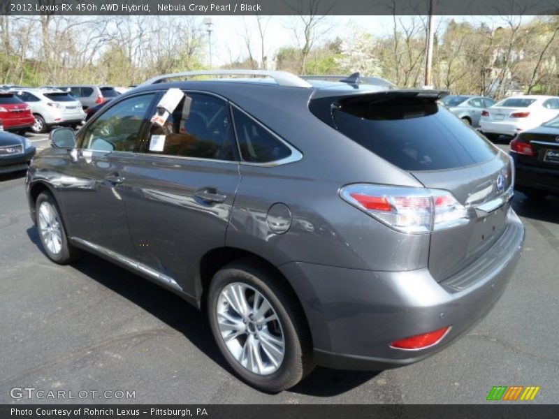 Nebula Gray Pearl / Black 2012 Lexus RX 450h AWD Hybrid