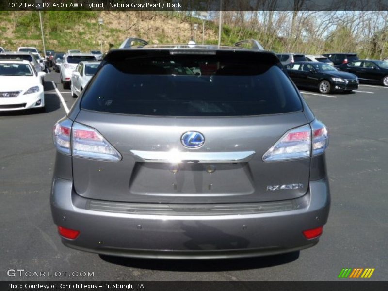 Nebula Gray Pearl / Black 2012 Lexus RX 450h AWD Hybrid