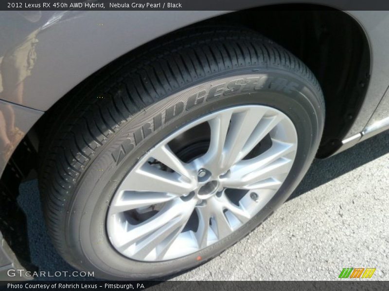 Nebula Gray Pearl / Black 2012 Lexus RX 450h AWD Hybrid