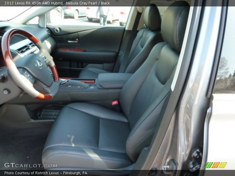 Nebula Gray Pearl / Black 2012 Lexus RX 450h AWD Hybrid
