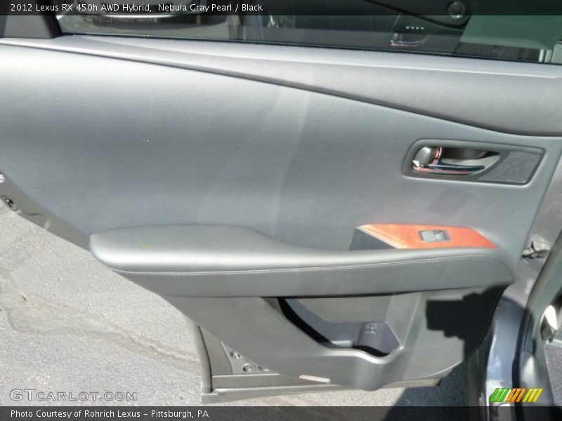 Nebula Gray Pearl / Black 2012 Lexus RX 450h AWD Hybrid