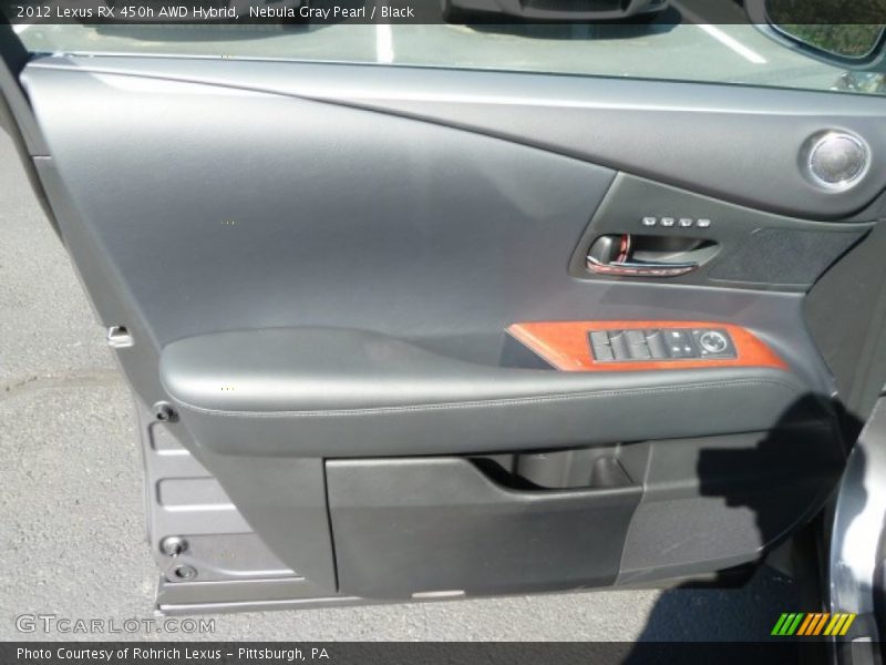 Nebula Gray Pearl / Black 2012 Lexus RX 450h AWD Hybrid