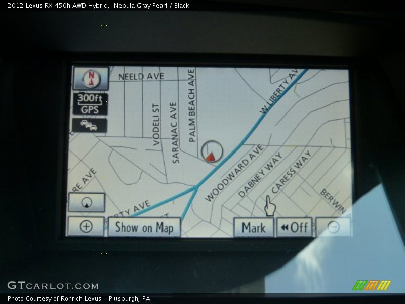 Nebula Gray Pearl / Black 2012 Lexus RX 450h AWD Hybrid