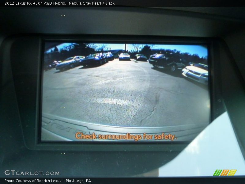 Nebula Gray Pearl / Black 2012 Lexus RX 450h AWD Hybrid