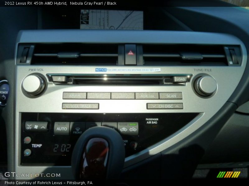 Nebula Gray Pearl / Black 2012 Lexus RX 450h AWD Hybrid