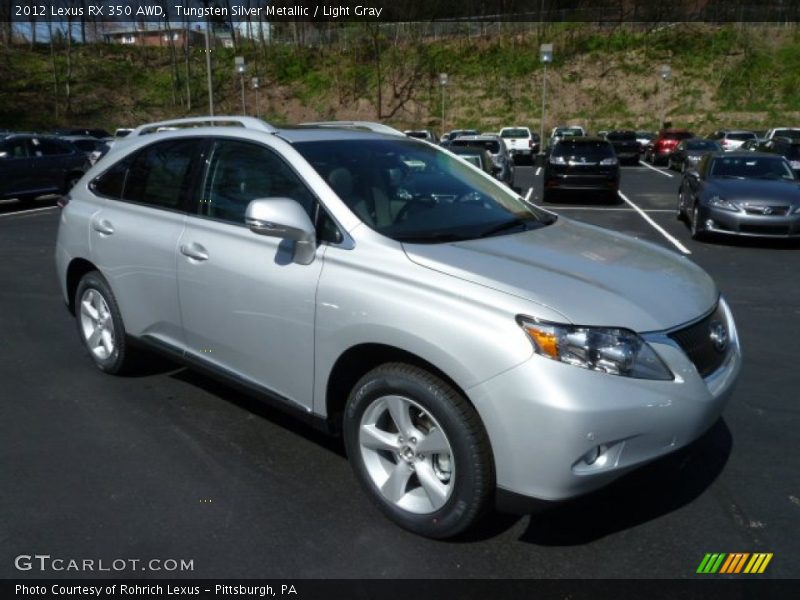 Tungsten Silver Metallic / Light Gray 2012 Lexus RX 350 AWD